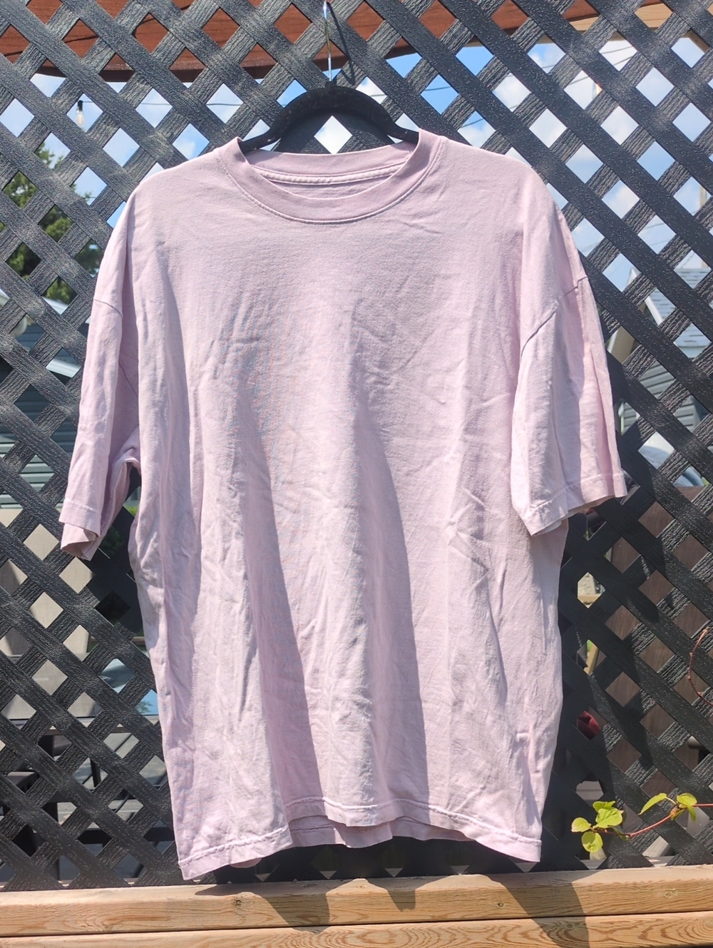 Los Angeles Apparel Light Pink Short Sleeve Crewneck Tee